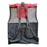 Swimz Elite Club Mesh Backpack - Black/Red/White, Large Swimming mesh Bag