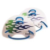 Swimz Swim Club Training Finger Paddles, Blue & Green, One Size fits most