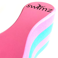 Swimz Senior Club Swimming Pull Buoy - Blue/Pink