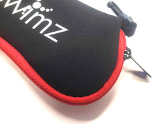 Swimz Soft Neoprene Goggle Pouch - Black / Red / White