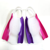 Swimz Turbine Silicone Pro Swim Fins - Purple/White/Pink