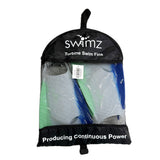 Swimz Turbine Silicone Pro Swim Fins - Blue/White/Lime