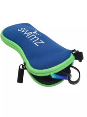 Swimz Soft Neoprene Goggle Pouch - Royal / Lime / White