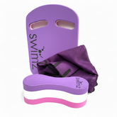 Swimz Basic Junior Swimming Kit Bundle - Purple/White/Pink