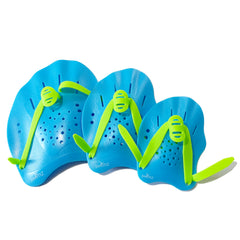 Swimz Excel Technical Hand Paddles - Blue / Lime