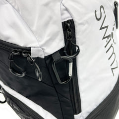 Swimz Freestyle Backpack V2.0 45L Sports / Swim Backpack - Large 45L Capacity Swim Bag (Black / White)