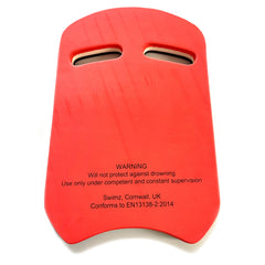 Swimz Senior Club Kickboard - Black / White / Red