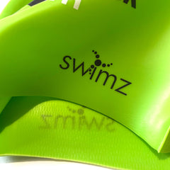 Swimz "Around The Rock" Silicone Swim Cap - Green
