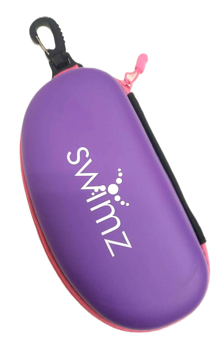 Swimz Armour Swim Goggle Case Pro - Purple/Pink/White