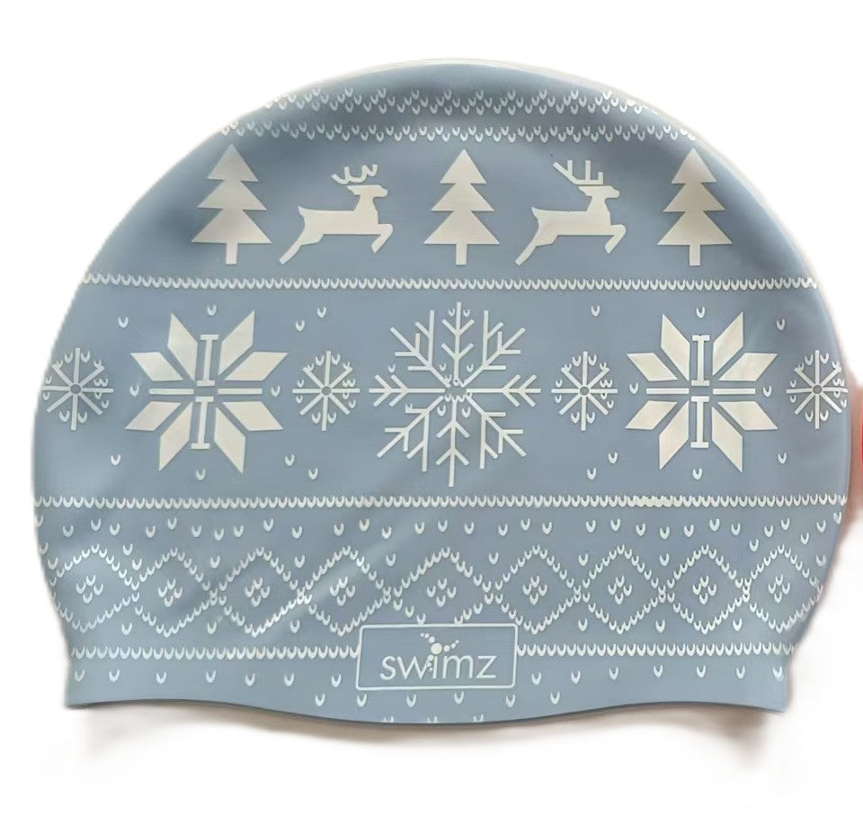 Christmas Themed Silicone Swim caps - Great Value Multi Buys