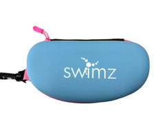 Swimz Armour Swim Goggle Case Pro - Blue/Pink/White