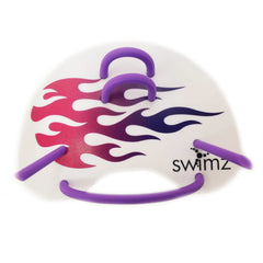 Swimz Swimming Finger Paddles, Pink and Purple Flame, One Size