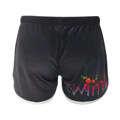 Swimz Core Unisex Drag Shorts - Black / Silver / Multi
