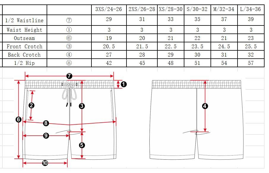 Swimz Core Unisex Drag Shorts - Black / Silver / Multi