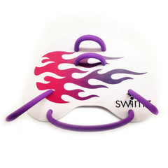 Swimz Swimming Finger Paddles, Pink and Purple Flame, One Size