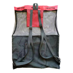 Swimz Elite Club Mesh Backpack - Black/Red/White, Large Swimming mesh Bag