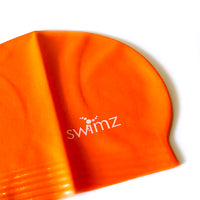 Swimz Latex Swimming Cap (Orange)