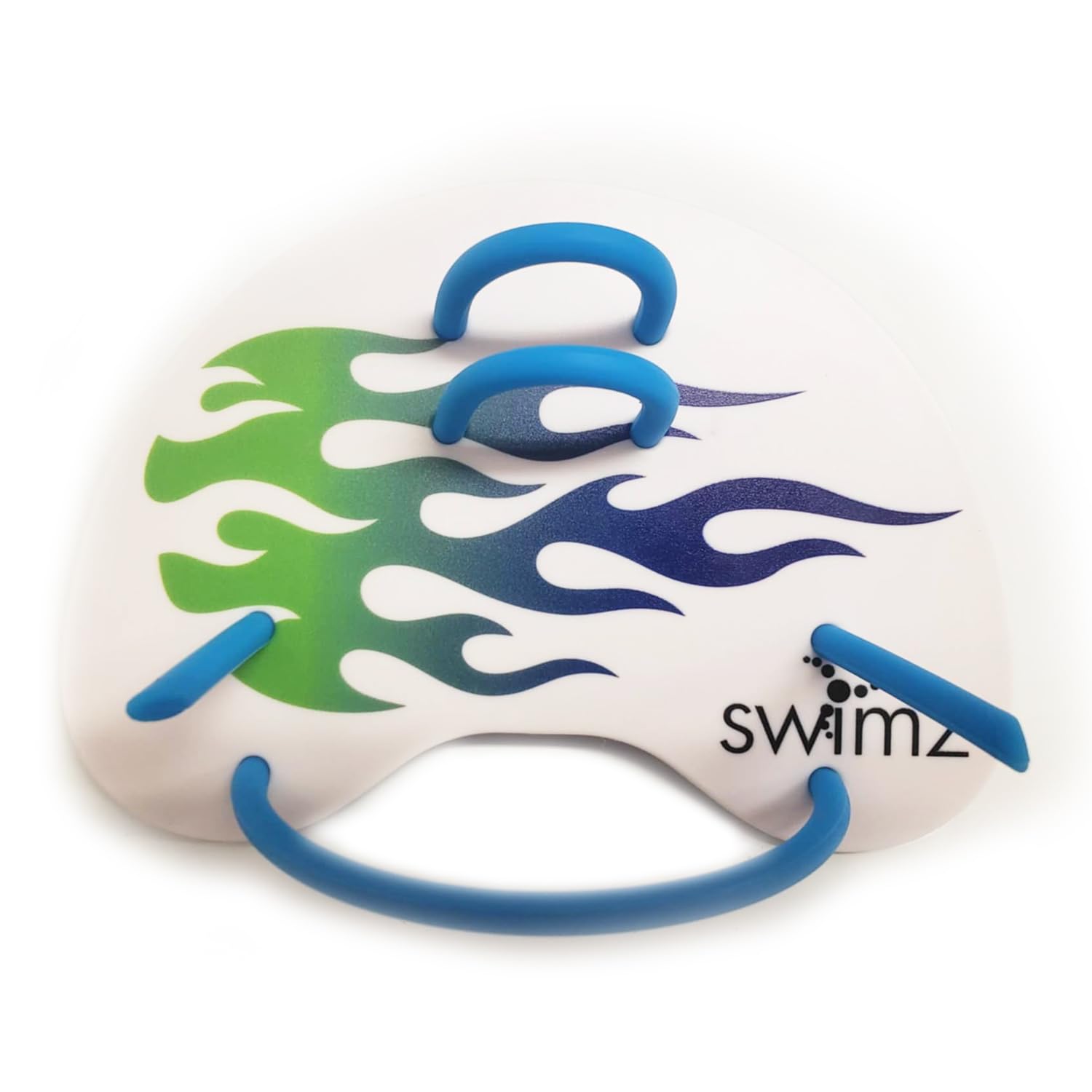 Swimz Swim Club Training Finger Paddles, Blue & Green, One Size fits most