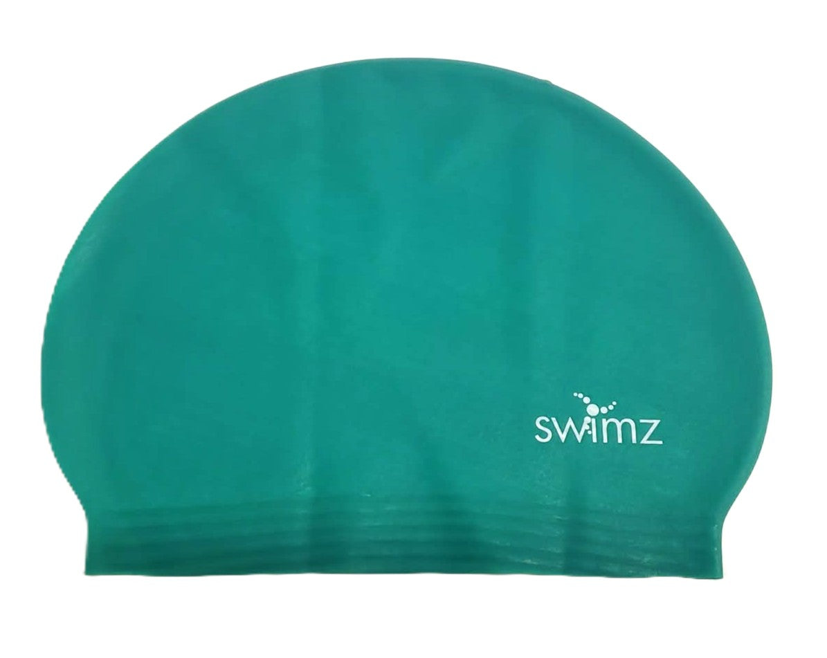 Swimz Latex Swimming Cap (Mid Green)