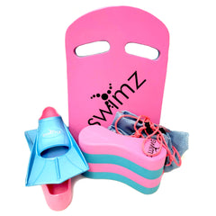 FULL Senior Swim Kit Bundle - Blue/Pink + Fins