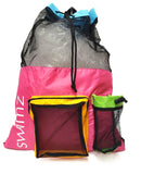 Swimz Elite Club Mesh Backpack - Multi Brights, Large Swimming mesh Bag