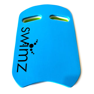 Swimz Senior Club Swimming Kickboard - Blue/white/Lime