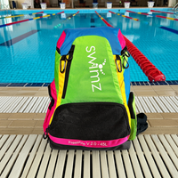 Swimz Freestyle Backpack V2.0 45L Sports / Swim Backpack - Large 45L Capacity Swim Bag - Multi Brights
