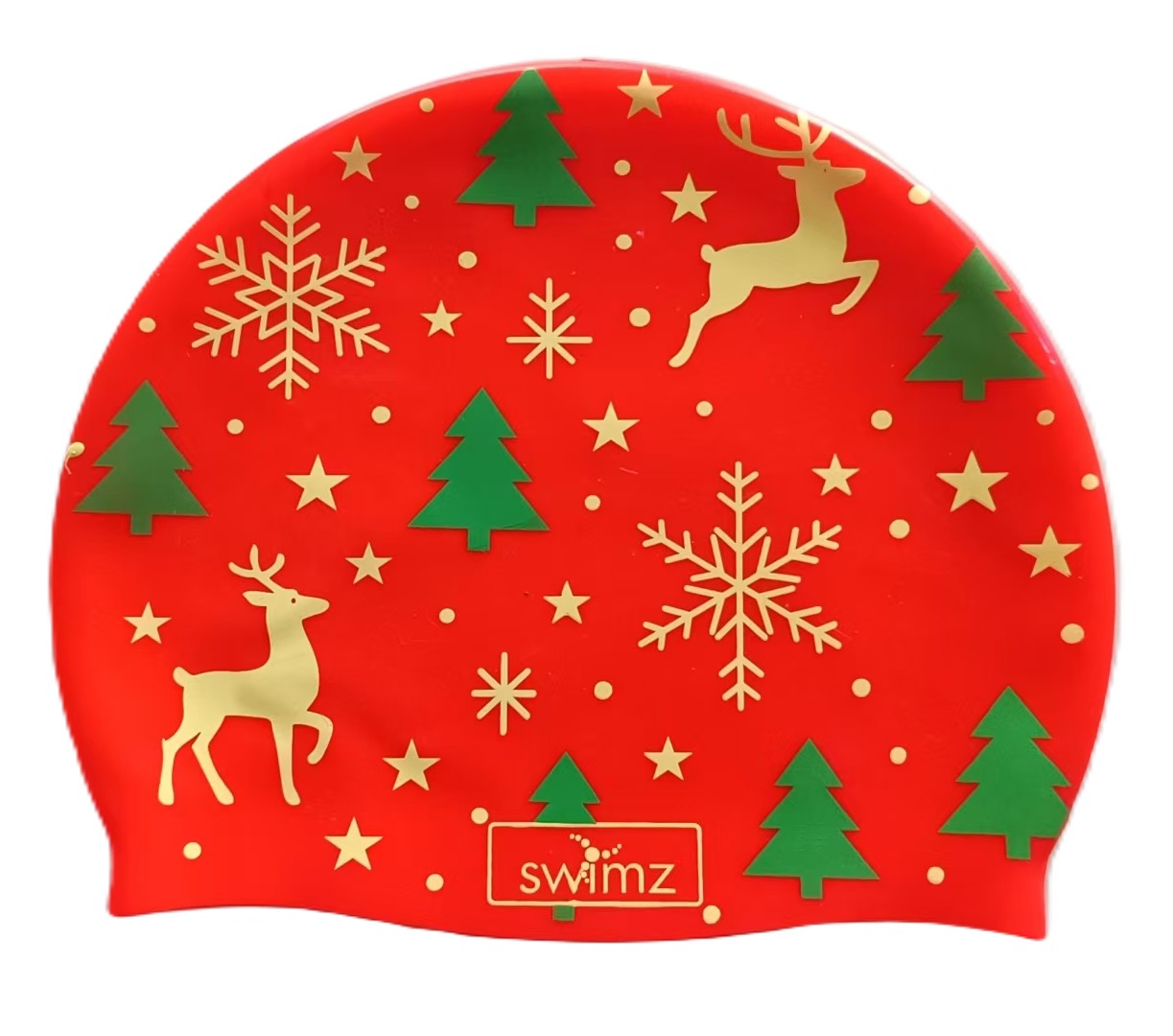 Christmas Themed Silicone Swim caps - Great Value Multi Buys