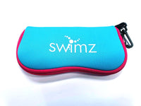 Swimz Soft Neoprene Goggle Pouch - Blue / Pink / White