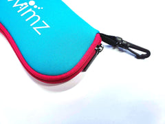 Swimz Soft Neoprene Goggle Pouch - Blue / Pink / White