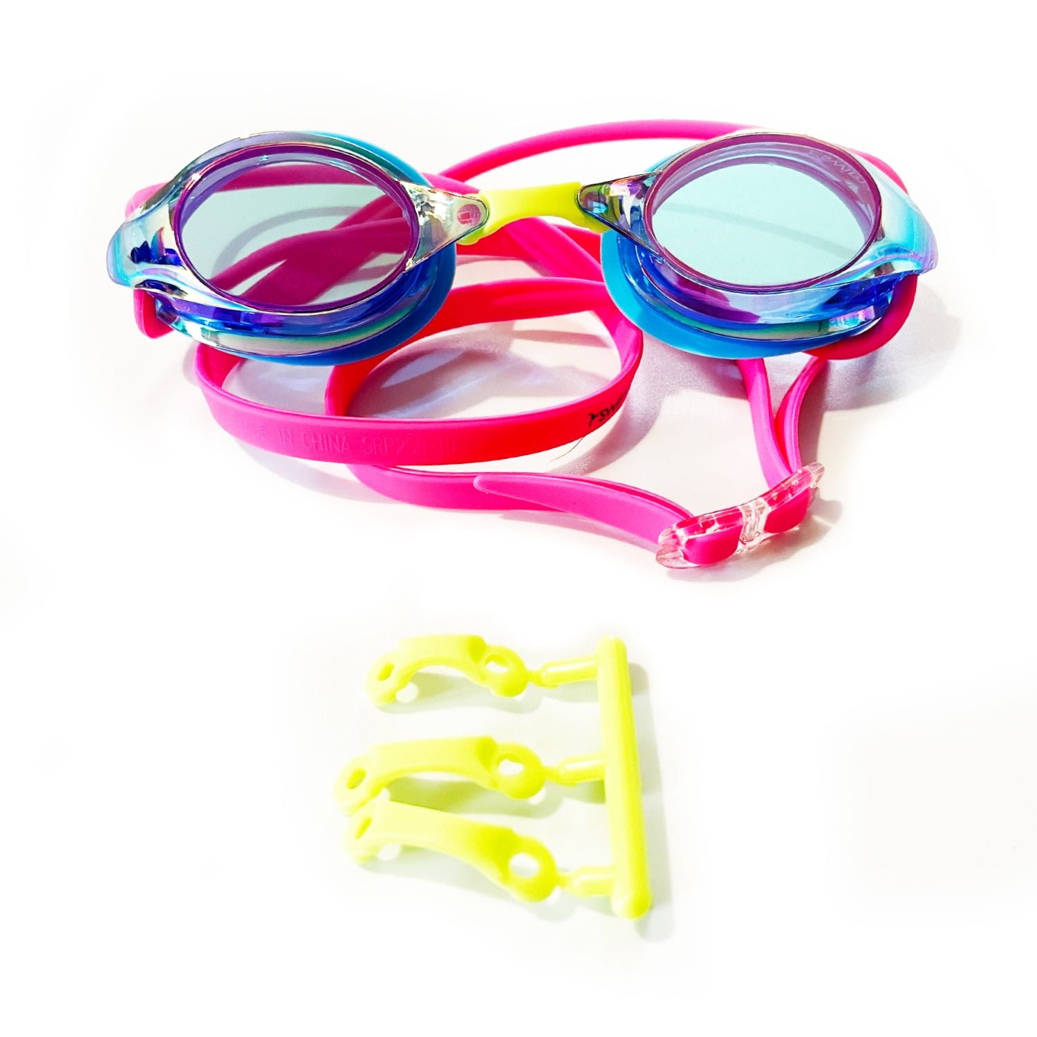 Swimz ATOM Goggles & Pro Storage Case Bundle – Blue/Pink
