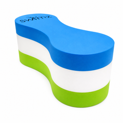 Swimz Junior Club Pull Buoy - Blue White Lime