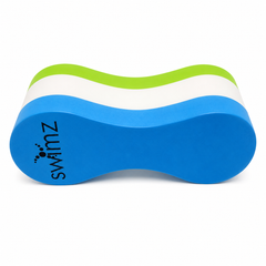 Swimz Junior Club Pull Buoy - Blue White Lime