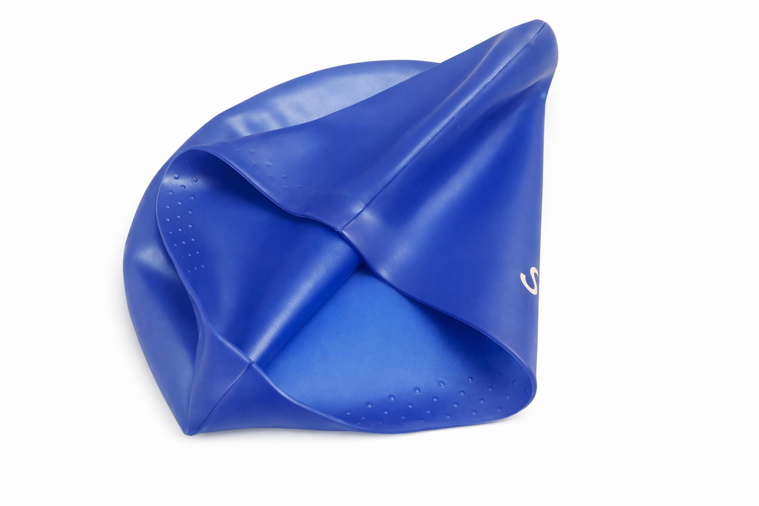 Swimz Long Hair Silicone swim cap - 100% soft Silicone (Royal Blue)