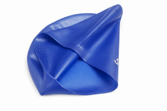 Swimz Long Hair Silicone swim cap - 100% soft Silicone (Royal Blue)