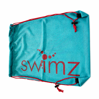 Swimz Swimming Equipment Mesh Bag - Teal/Red