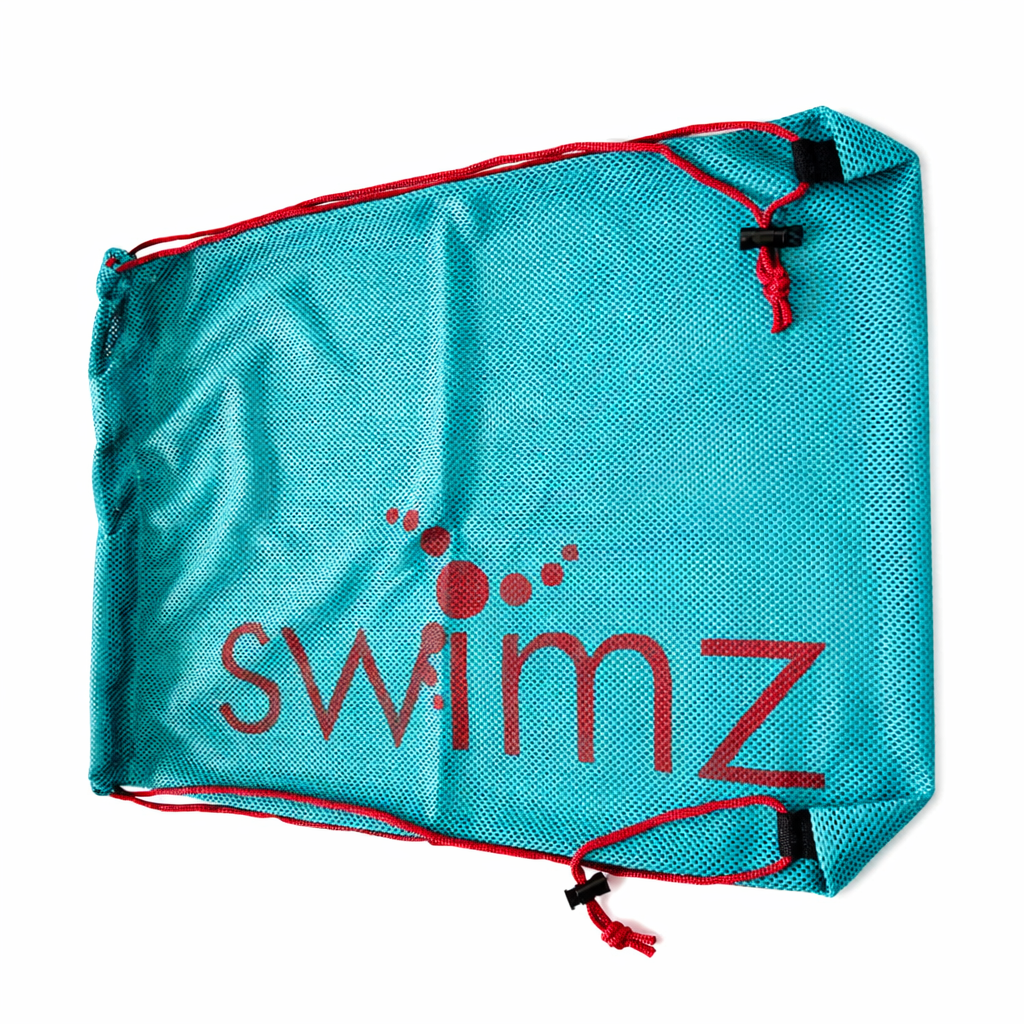 Swimz Swimming Equipment Mesh Bag - Teal/Red