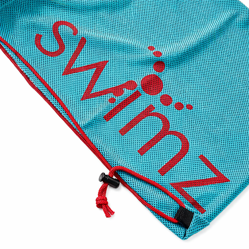 Swimz Swimming Equipment Mesh Bag - Teal/Red