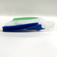 Swimz Turbine Silicone Pro Swim Fins - Blue/White/Lime