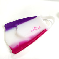 Swimz Turbine Silicone Pro Swim Fins - Purple/White/Pink