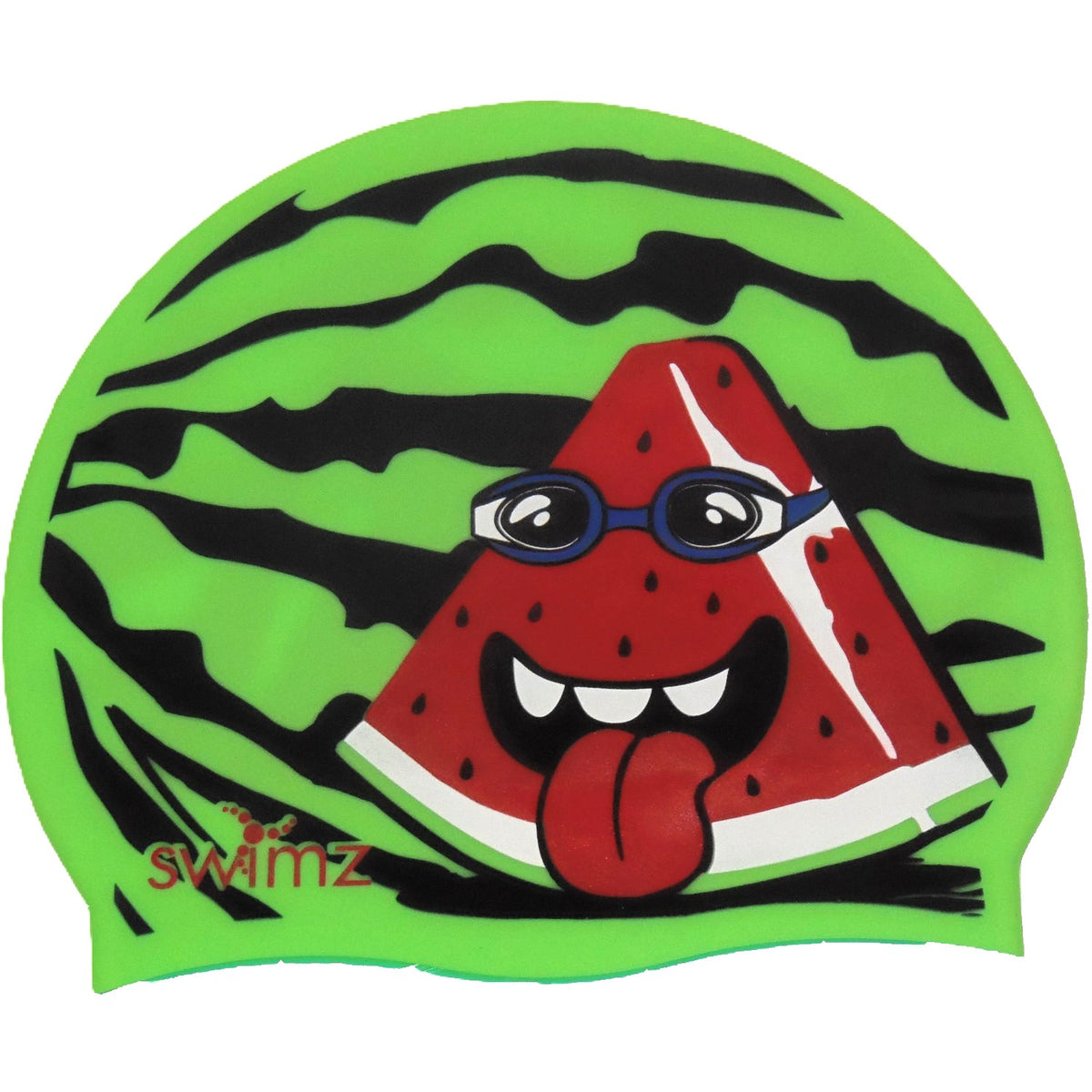 Swimz Melon Head Silicone Swim Cap
