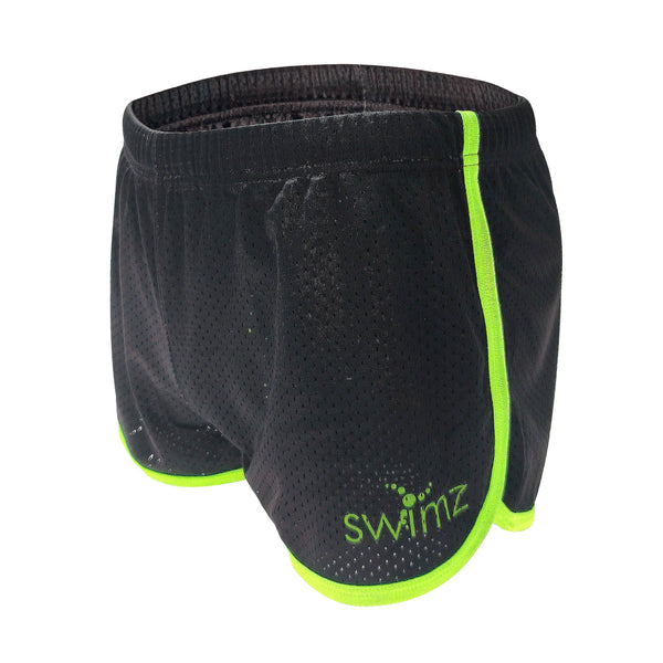 Swimz Core Unisex Drag Shorts - Black / Acid Lime