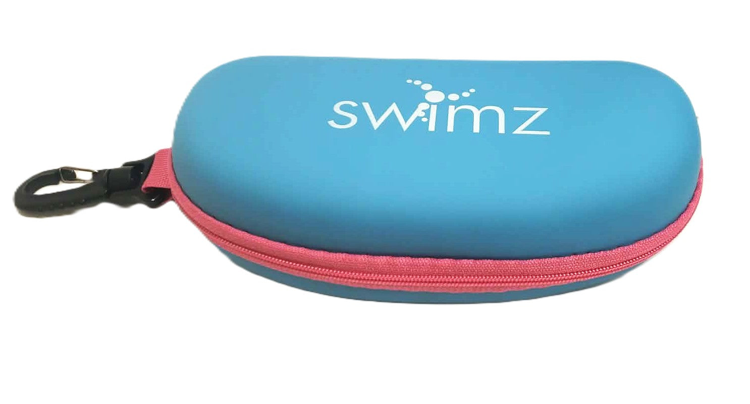Swimz Armour Swim Goggle Case Pro - Blue/Pink/White