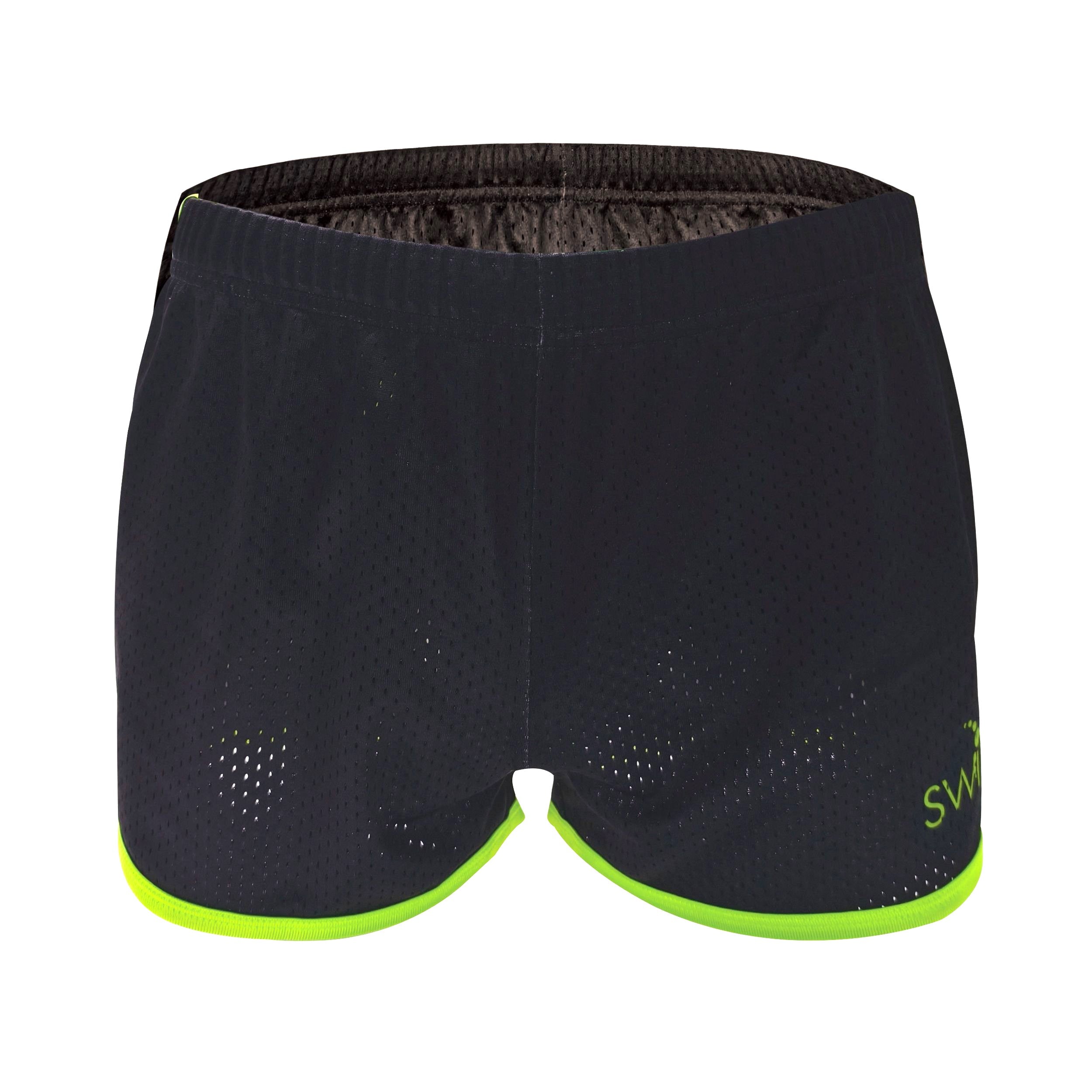 Swimz Core Unisex Drag Shorts - Black / Acid Lime