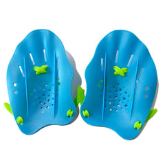 Swimz Excel Technical Hand Paddles - Blue / Lime
