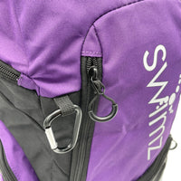 Swimz Freestyle Backpack V2.0 45L Sports / Swim Backpack - Large 45L Capacity Swim Bag (Purple / Black)