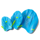 Swimz Excel Technical Hand Paddles - Blue / Lime