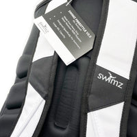 Swimz Freestyle Backpack V2.0 45L Swim Backpack - Large 45L Capacity (Black / White) + Embroidered Name