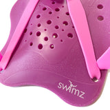 Swimz Excel Technical Hand Paddles - Purple / Pink