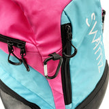Swimz Freestyle Backpack V2.0 45L Sports / Swim Backpack - Large 45L Capacity Swim Bag (Blue / Pink)